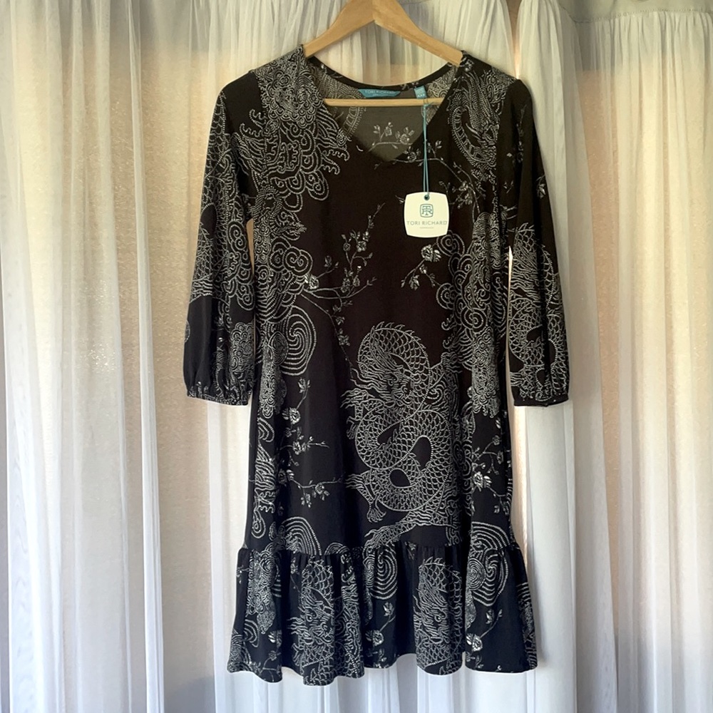 Tori Richard Enter Dragon Tyra Dress